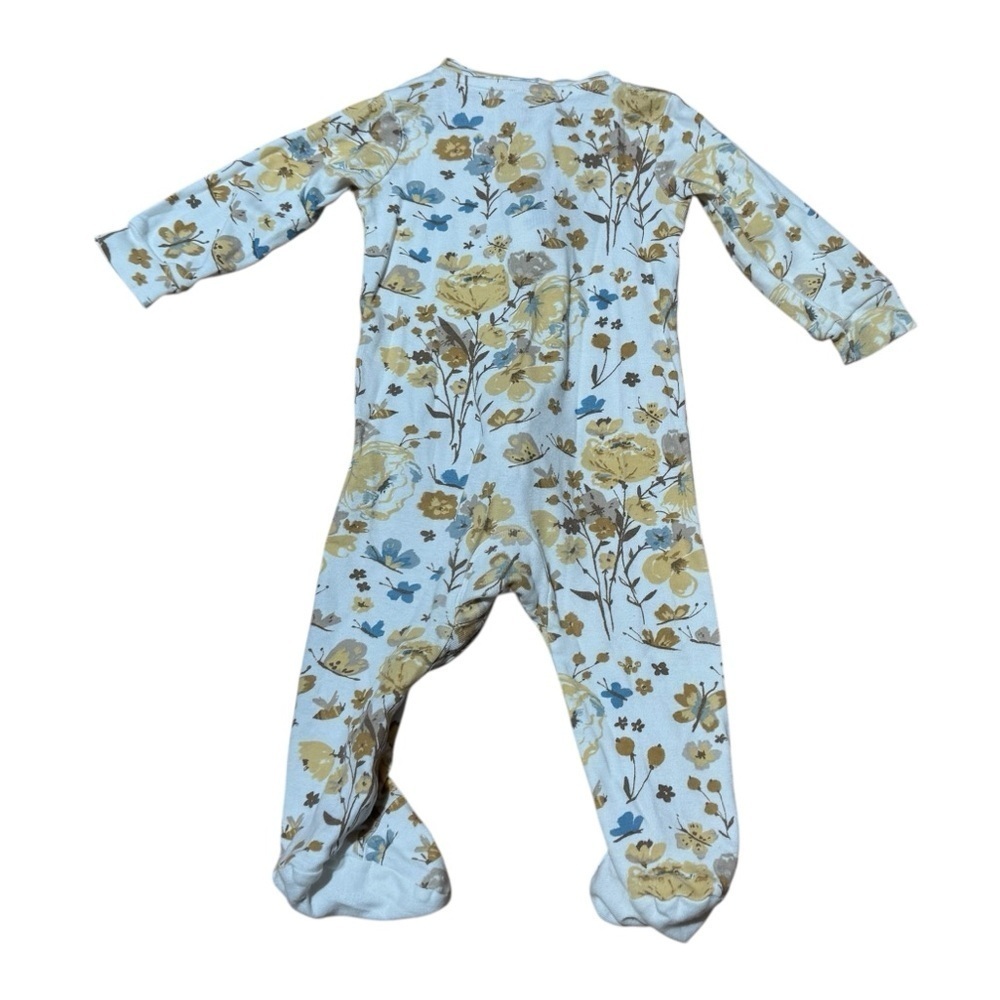Little Planet by Carter’s Organic Cotton Floral 2-way Zip Sleeper Footie 9M - Picture 3 of 5